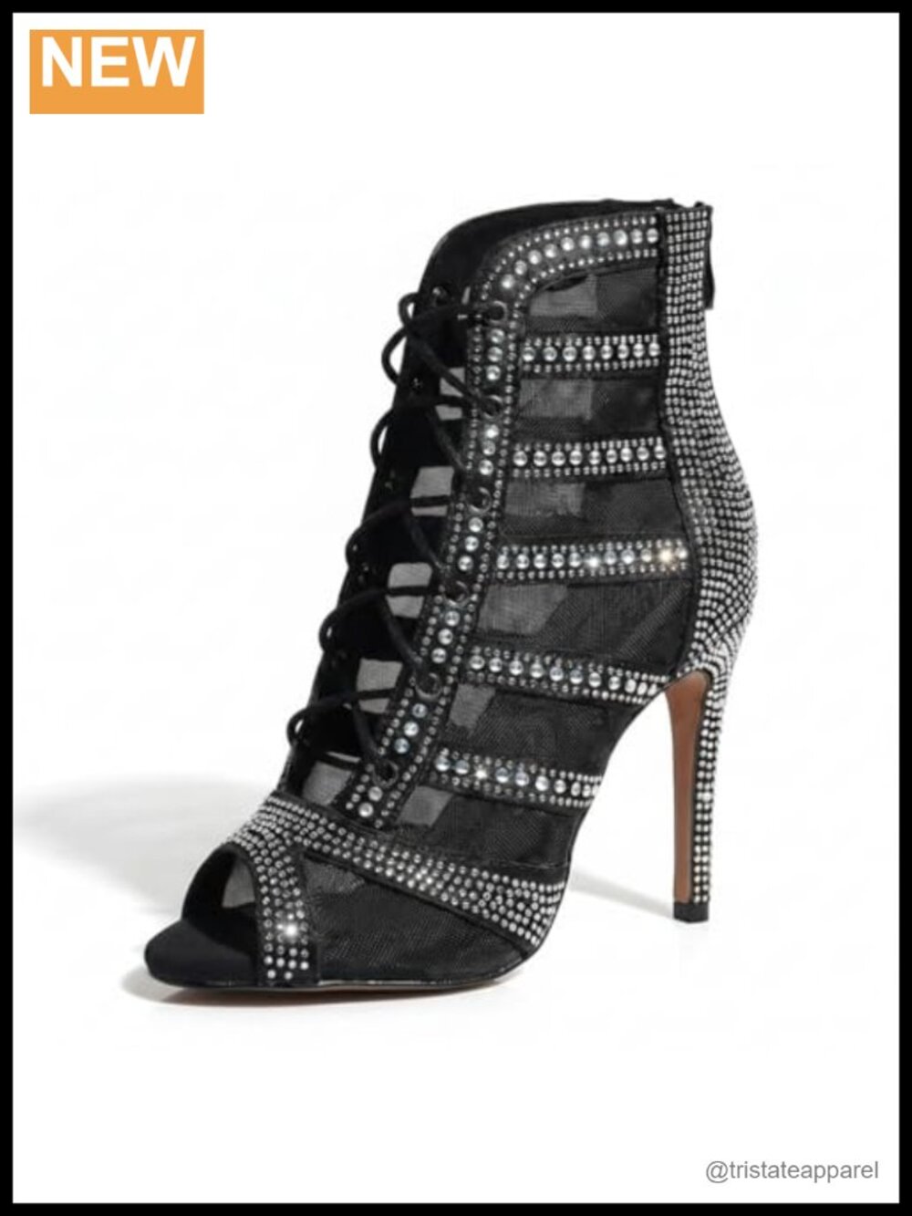 Rhinestone Pearl Dance Heels Suede Sole 3.5In Stiletto Latin Ballroom Shoes